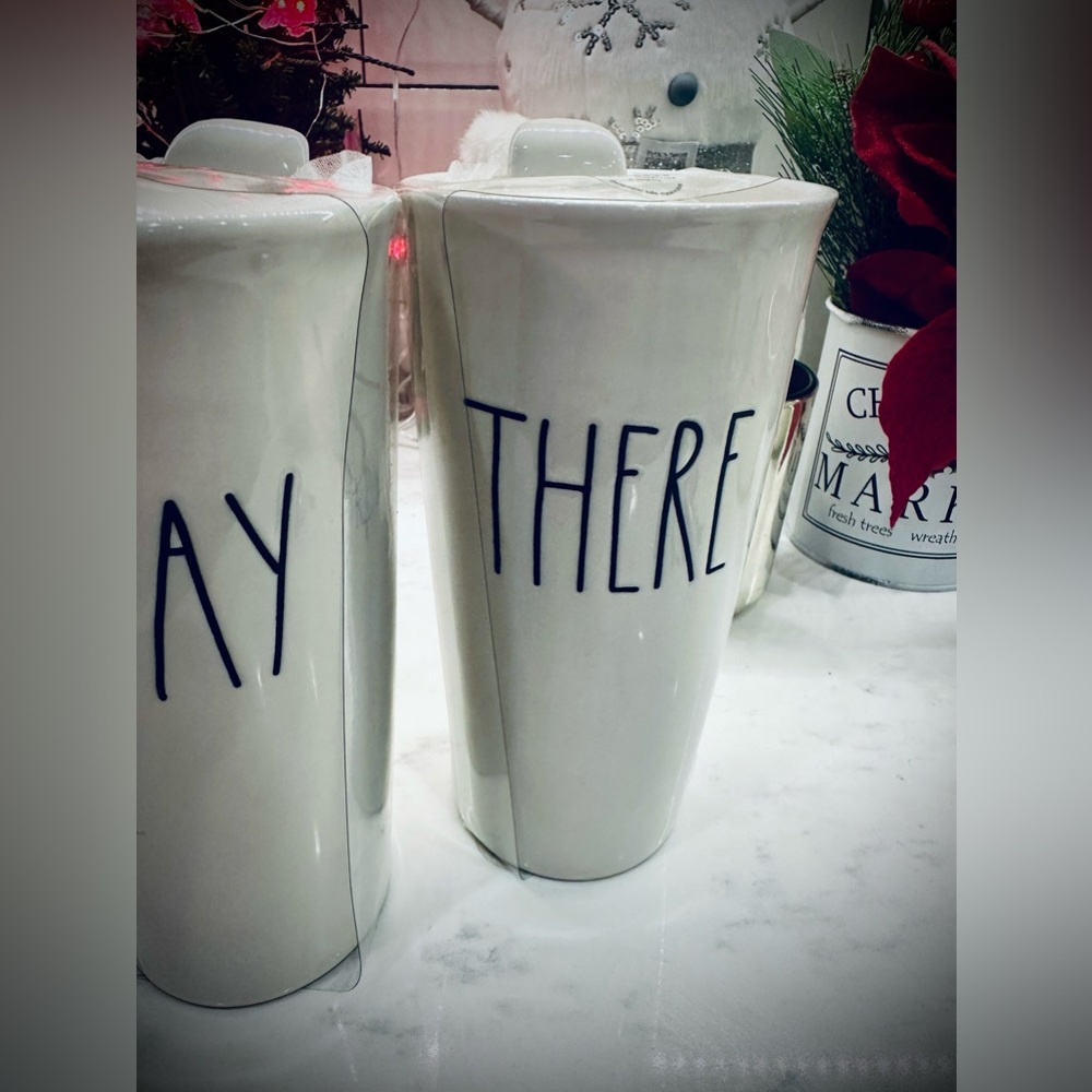 Ceramic Rae Dunn coffee cups. - Picture 6 of 6